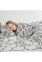Damask Design Double Sided Jacquard Linen Cotton Woven King Size 240x260cm Pique Bedspread - 5