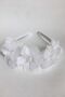 7 Flowers White Satin Covered Girl's Frida Party and Special Day Crown - 4