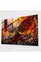 Mythology Glass Print - Rebirth of the Phoenix - Mythology, Glass Art, Rebirth, Phoenix