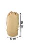 xlarge 86x62cm Beige Drawstring 2-piece Storage Bag - Carrying Bag and Quilt Pillow Storage Bag - 2