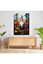 Stained Glass Gnome Art - Gnome, Intricate Details, Lush Garden, Modern Art - 3