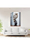 Afro Glass Print, Abstract Afro, Inspired Sculpture, Afro, Wall Decoration, Glass Art - 2