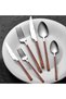 Vintage Bamboo Plastic-Handled 36-Piece Cutlery Set