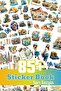Sticker Book, 85 Pieces Large Size Sticker Label Set, Blue Travel Stamp Journal Sticker, Sticker Book