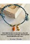 Capricorn Zodiac Symbol and Capricorn Special Agate Natural Embellished Cord Bracelet