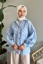 Striped Casual Baby Blue Shirt - 3