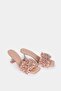 Lemar Nude Pearl Detailed Heeled Slippers