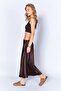 Coffee Satin Skirt |   Ek100298936-8936 - 2