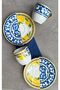 Kütahya Iki Patterned, Double Pattern Lemone Series 2-Person Coffee Cup Set, Lemon Patterned
