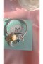Charm Steel Bracelet with Love Written Moon Figure - 5
