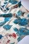 Floral Lana Blue Leaf Pattern Vegan Silk Scarf None Single Casual/Daily Cotton Fabric All Age Gru - 9