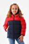 Girl's Fleece Lined Hooded Winter Inflatable Children's Coat - 2