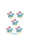 Rainbow Color 10 Inch 25 cm Star Foil Balloon 5 Pieces