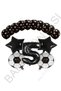 Bal10 Black Number Soccer Ball Star Foil and Dotted Balloon Set Age 5