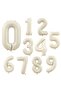 Sea Sand Beige Color Number Foil Balloon Age 4 - 2