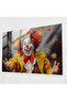 Cheerful Circus Glass Print, Circus, Circus Glass Print, Oil Painting on Canvas