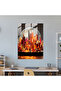 Realistic Glass Sculpture, Cityscape Glass Print, Modern Art, Cityscape - 3