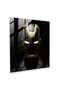 طباعة Marvel Iron Man الحد الأدنى على الزجاج - Marvel، طباعة زجاجية، فن حديث، فن جداري زجاجي