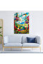 Abstract Glass Print: Simpson Family Picnic, Simpsons, Home Decor, Picnic - 3