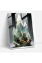 Realistic Glass Sculpture, Smoky Mountain Glass Print, Glass Print, Mountain Landscape
