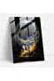 Realistic Glass Sculpture, Moonlit Night Glass Print, Wall Decoration, Glass Wall Art