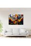 Colorful Clown Glass Wall Art - Circus, Home Decor, Juggling Clown, Modern Art - 3
