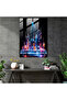 Realistic Glass Sculpture: Futuristic City Glass Print, Realistic Glass Sculpture - 3