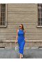 Midi Length Slit Pencil Dress - 3