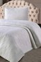 Daily Single Bedspread, Dowry Single Quilted Bedspread - Ecru