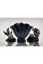 Concrete - Oyster Vase - Black - 19.5 cm - 2