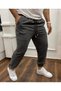 Men's Dark Gray Slim Fit Jogger Sweatpants
