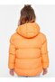 Girl's Water and Windproof Hooded Coat Inflatable Coat_Orange - 4