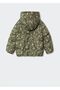 Girl's Water and Wind Resistant Printed Hooded Inflatable Coat - 2