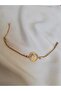Women's Steel Glass Framed Clover Bracelet - 4