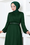 Stone Detailed Dress Dvl272 Emerald - 3