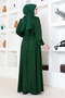 Stone Detailed Dress Dvl272 Emerald - 4