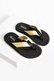 Perla Women's Beige Fabric Flip Flops Comfortable Pool Beach Slippers Flip Flops - 4