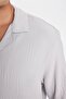 Relax Fit Polo Collar Combed Cotton Short Sleeve Shirt C4117Ax24Sm - 5