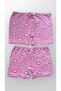 Girl's 100% Cotton Heart Patterned 2-Piece Boxer - 2
