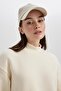 Regular Fit Half Turtleneck Thick Sweatshirt Tunic B3553Ax23Wn - 4