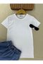 Women's Short Sleeve Crew Neck Viscose Body Athlete T-Shirt White