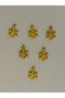 Gold Snowflake Plexi Snowflake Needlework, Evening Dress and Halay Handkerchief Hand Embroidered Plastic Sequins 9mm. 15Gr. - 2