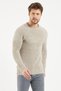 Men's Cream Knitwear Sweater -trzcm28888r07