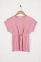 Crew Neck Pink Color Girl's Thai Suit - 3