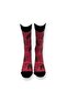 2-Piece Red Burgundy Animal Patterned Unisex Flexible Moisture-Absorbent Cotton Socks - 7