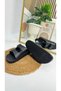 Casual Men's Black Slippers Double Adjustable Buckle Comfortable Sole Oval Toe Sandals 329 - 4