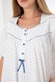 Short Sleeve 100% Cotton Combed Throw Plus Size Mother's Nightgown, Hospital, Pregnant and Maternity Nightgown - 7