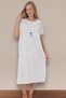 Short Sleeve 100% Cotton Combed Throw Plus Size Mother's Nightgown, Hospital, Pregnant and Maternity Nightgown - 5