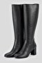 Women's Black Genuine Natural Leather Boots - 3