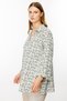 Mi Front Pearl Accessory Blouse - 2